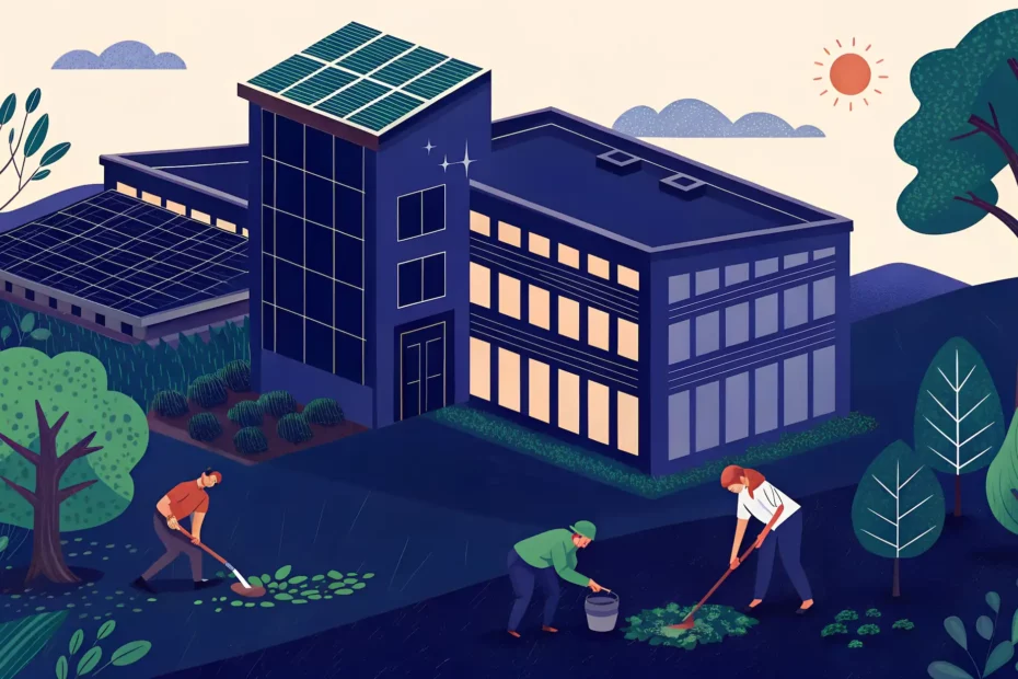 bannière d'illustration d'une entreprise orientée RSE